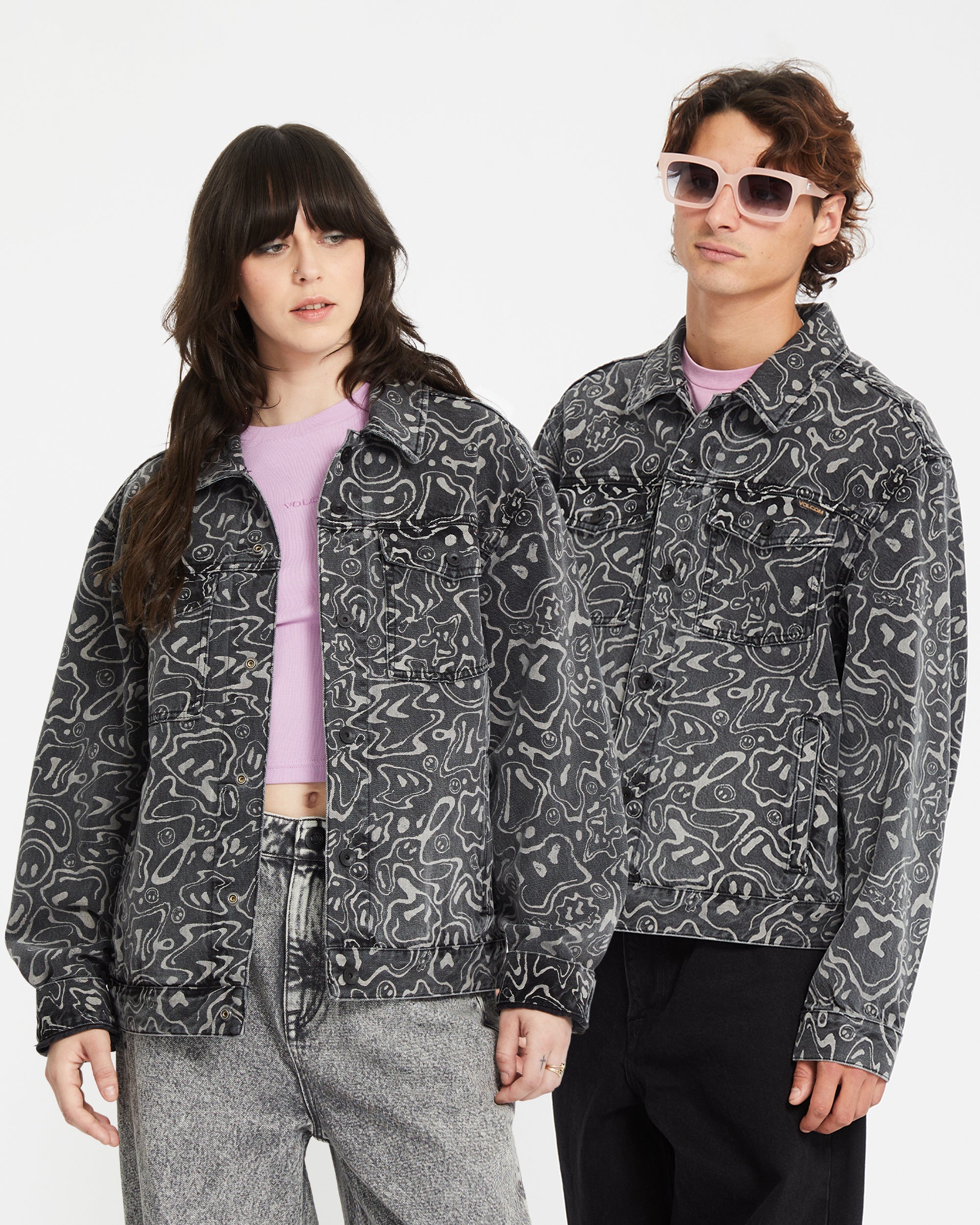 Filip Rygalski Denim Jacket - BLACK PRINT - Volcom EU – Volcom Europe