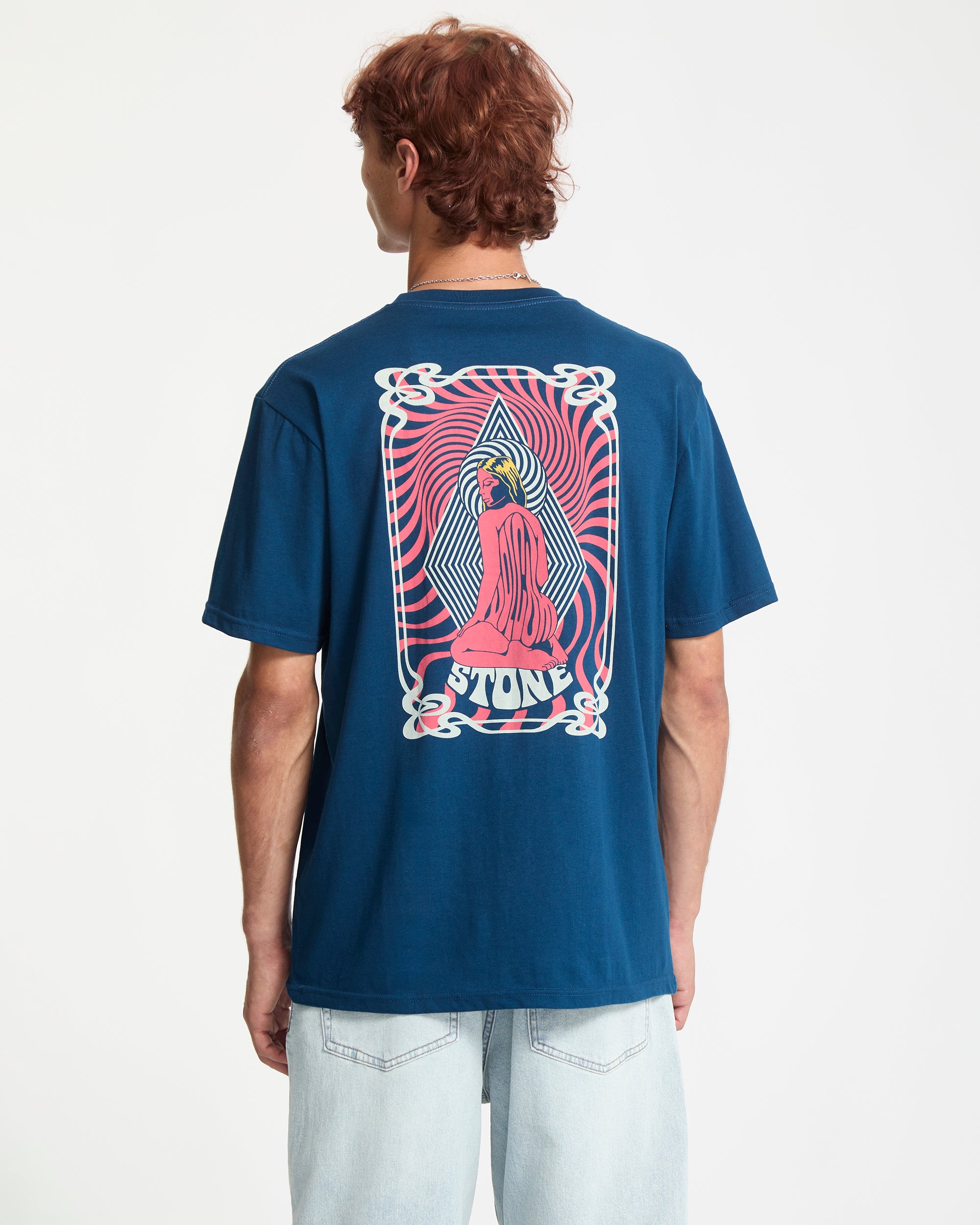 Psychback T-Shirt - Cosmic Blue - Men - Volcom EU – Volcom Europe