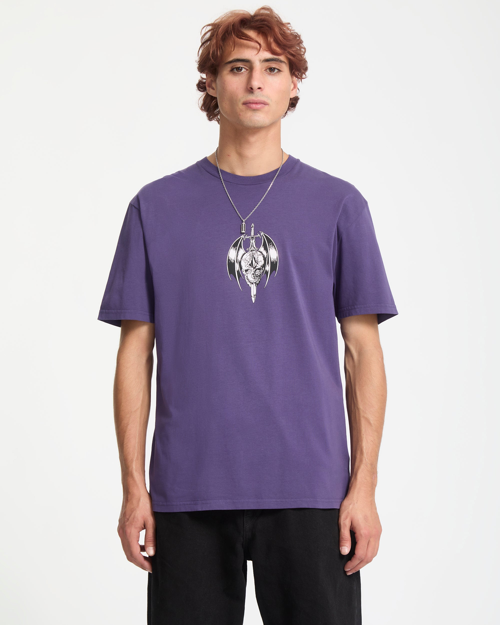 Sworder T-Shirt - Dark Purple - Men - Volcom EU – Volcom Europe