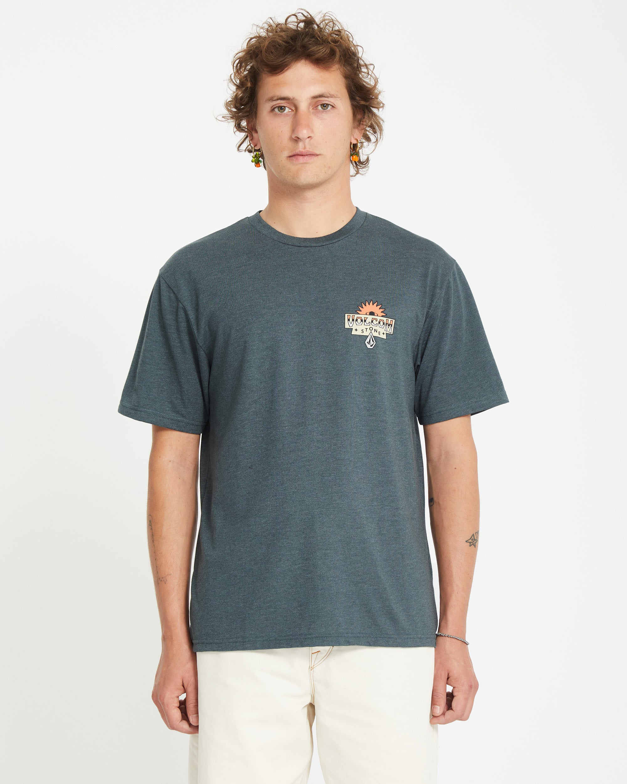 Sure Thing T-shirt - DARK SLATE - Men - Volcom EU – Volcom Europe