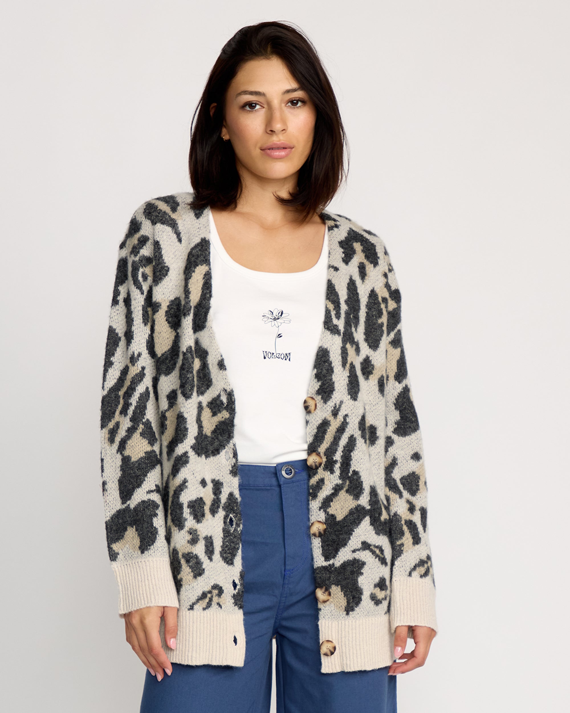 Wylding Out Cardigan - Animal Print - Women - Volcom EU – Volcom