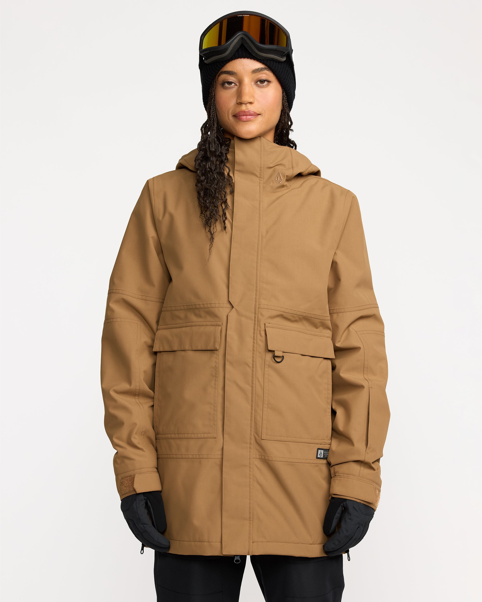 VOLCOM スノーボードウェア 女性用 ブラウン Qc Cruiser Insulated Parka - Bronze - Women - Volcom EU – Volcom