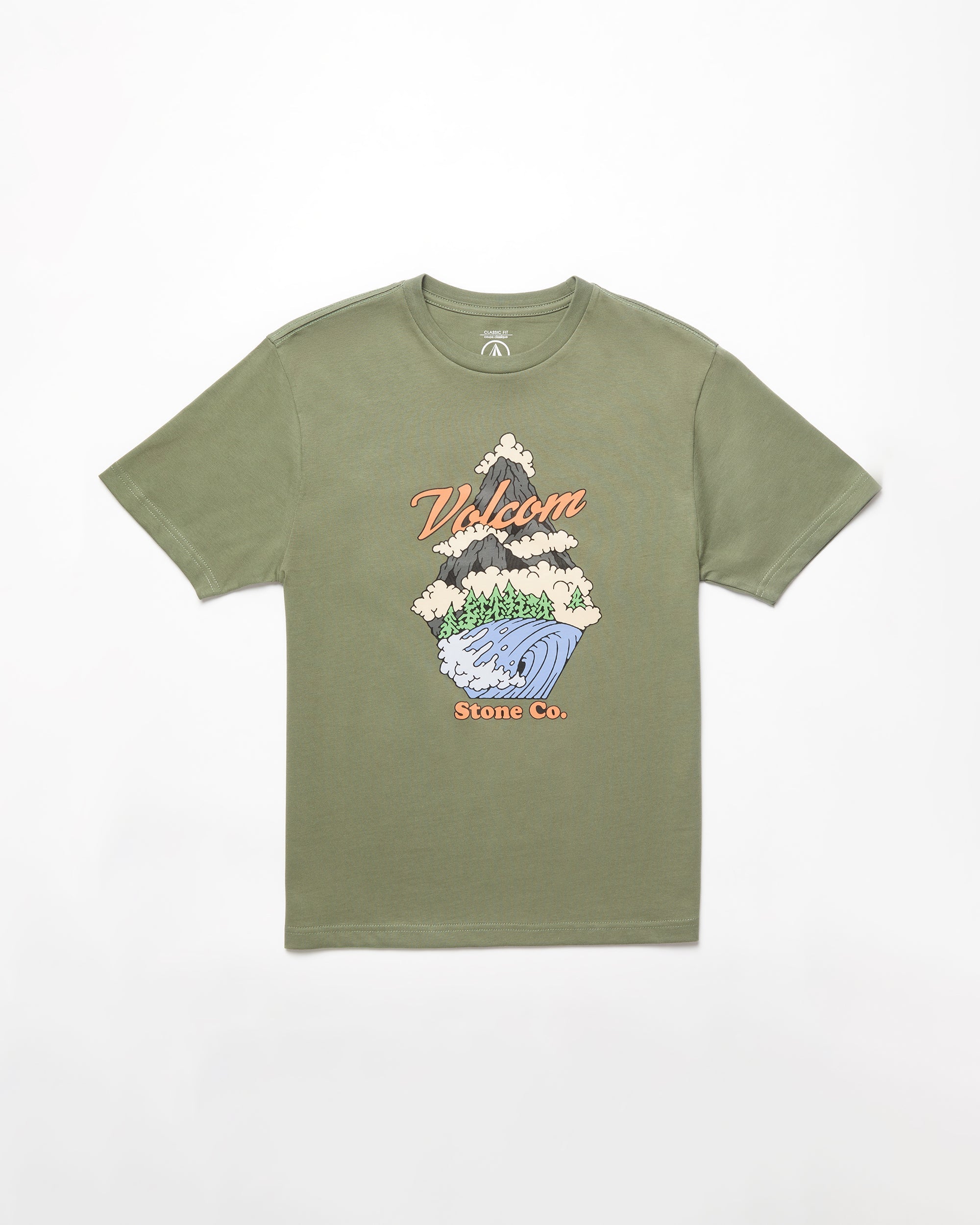 Pnw T-shirt LIGHT OLIVE (KIDS) Volcom EU - Main Image