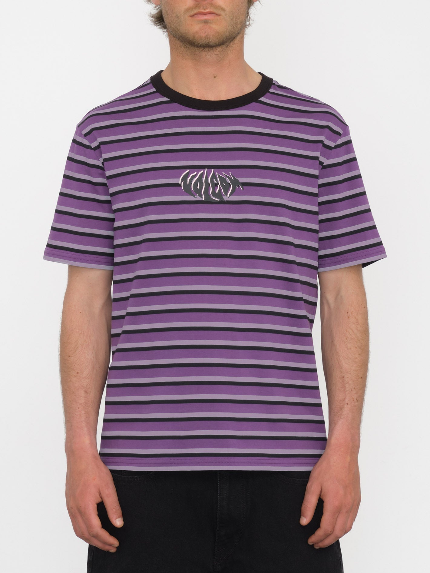 Rayeah Stripes T-shirt - DEEP PURPLE - Men - Volcom EU – Volcom Europe