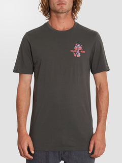 T-shirt Mr Liberty - NERO ROVESCIATO (A5032205_RIB) [B]