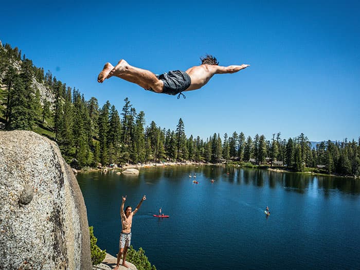 The Art of Cliff Jumping, A How-To Guide with Robert Wall in Lake Tahoe