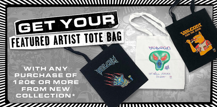 Get your Featured artist tote bag with any purchase of 120€ or more from new collection*