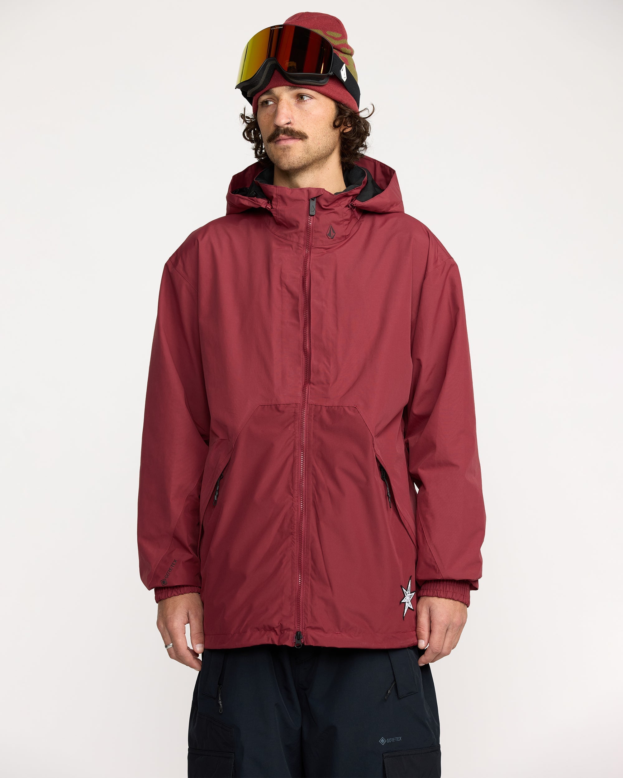 Longo Gore-Tex Jacket - Burnt Red - Men - Volcom EU – Volcom Europe