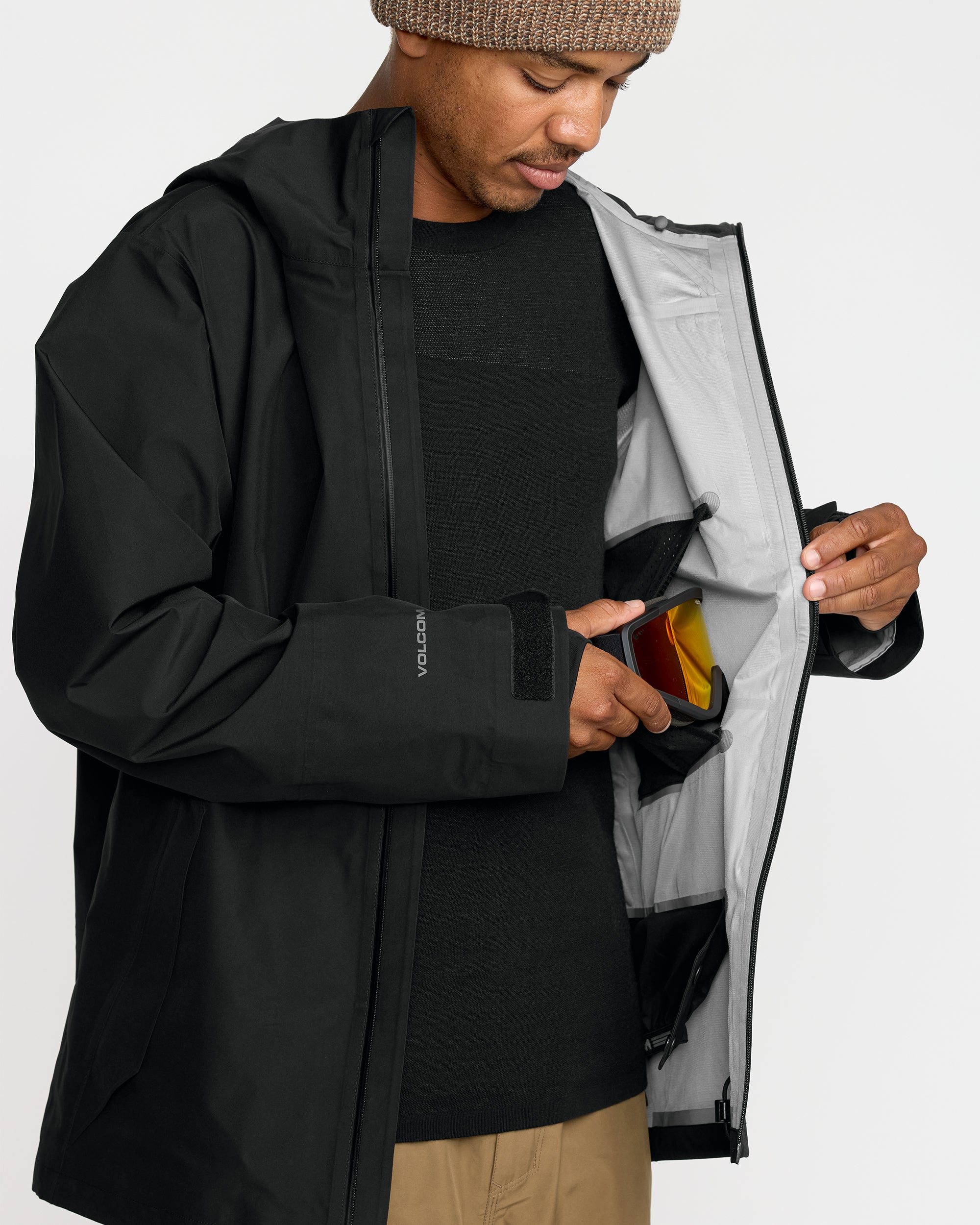 Tester 3L Gore-Tex Jacket - Black - Men - Volcom EU – Volcom Europe