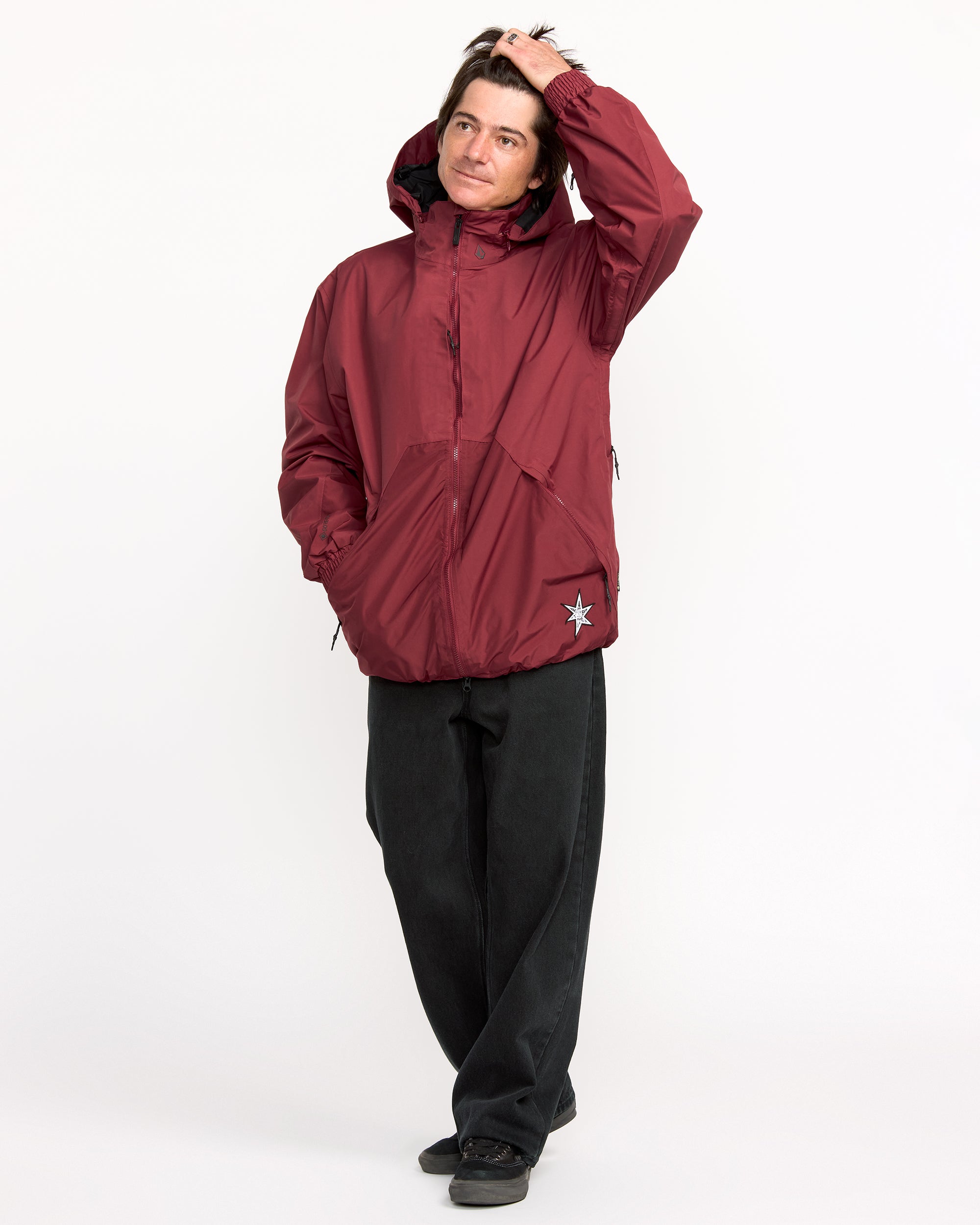 Longo Gore-Tex Jacket - Burnt Red - Men - Volcom EU – Volcom Europe