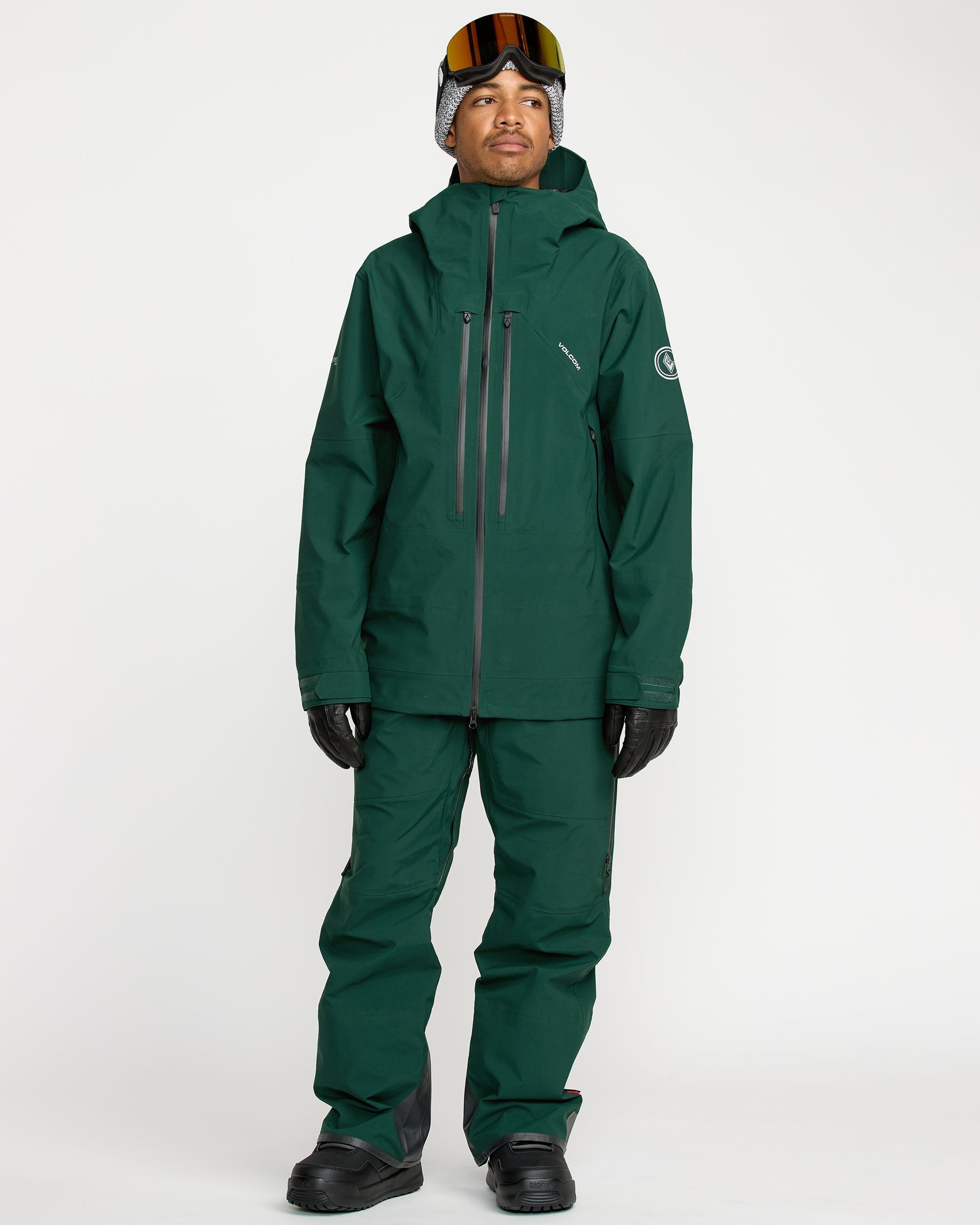 Anyox Guide Gore-tex Pro Shell Jacket - Black Green - Men - Volcom