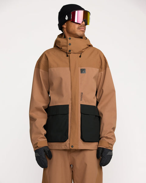GENTLE JACKET スノーボードウェア カナリア/ブラウン L Kleveland Jacket - Terra Brown - Men - Volcom EU – Volcom Europe