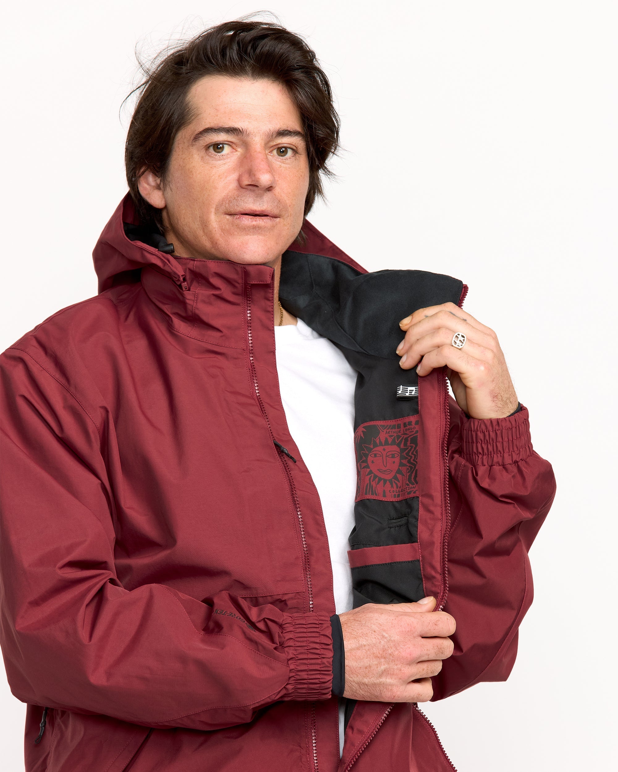 Longo Gore-Tex Jacket - Burnt Red - Men - Volcom EU – Volcom Europe