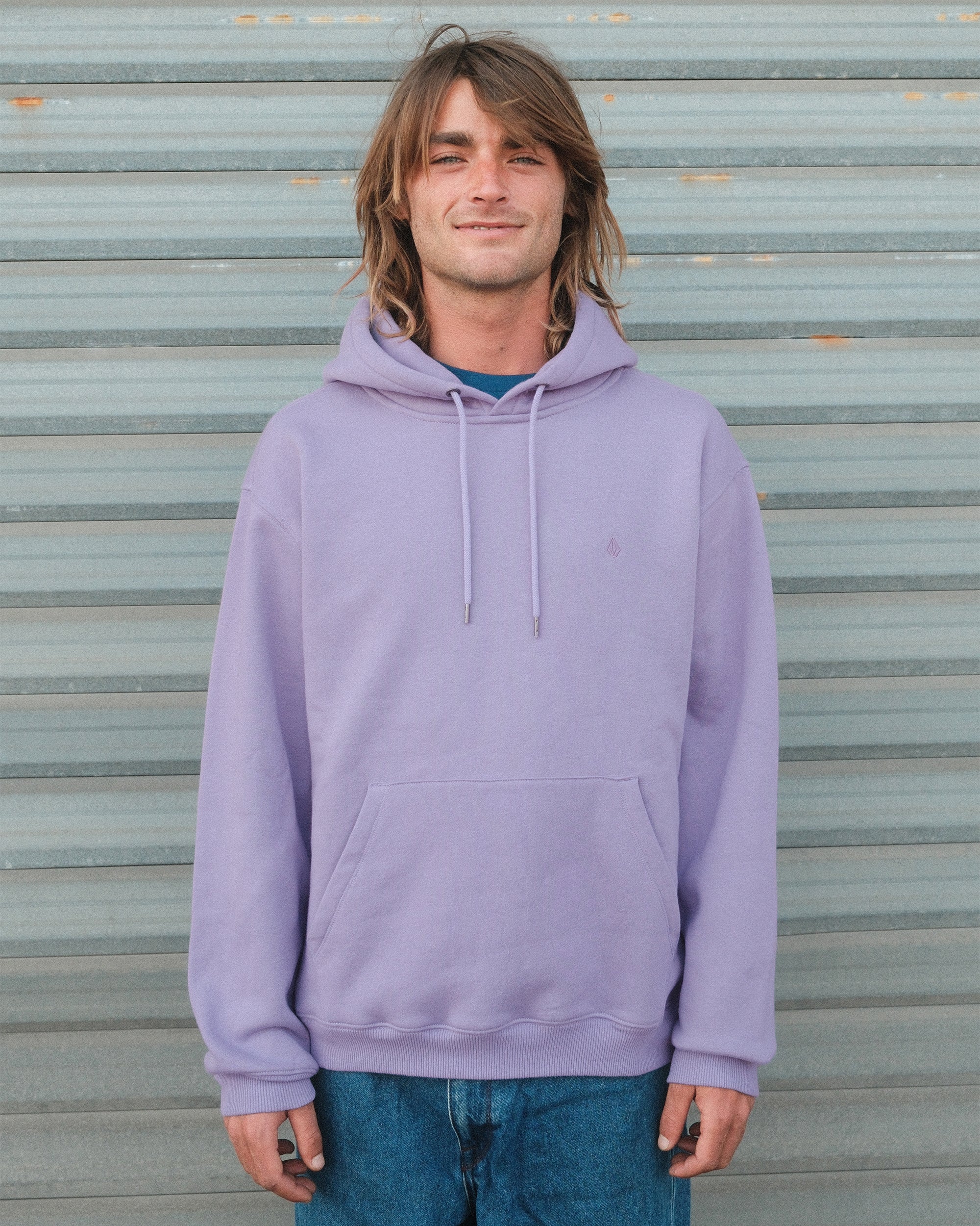 Single Stone Hoodie - Purple Ash - Men - Volcom EU – Volcom Europe