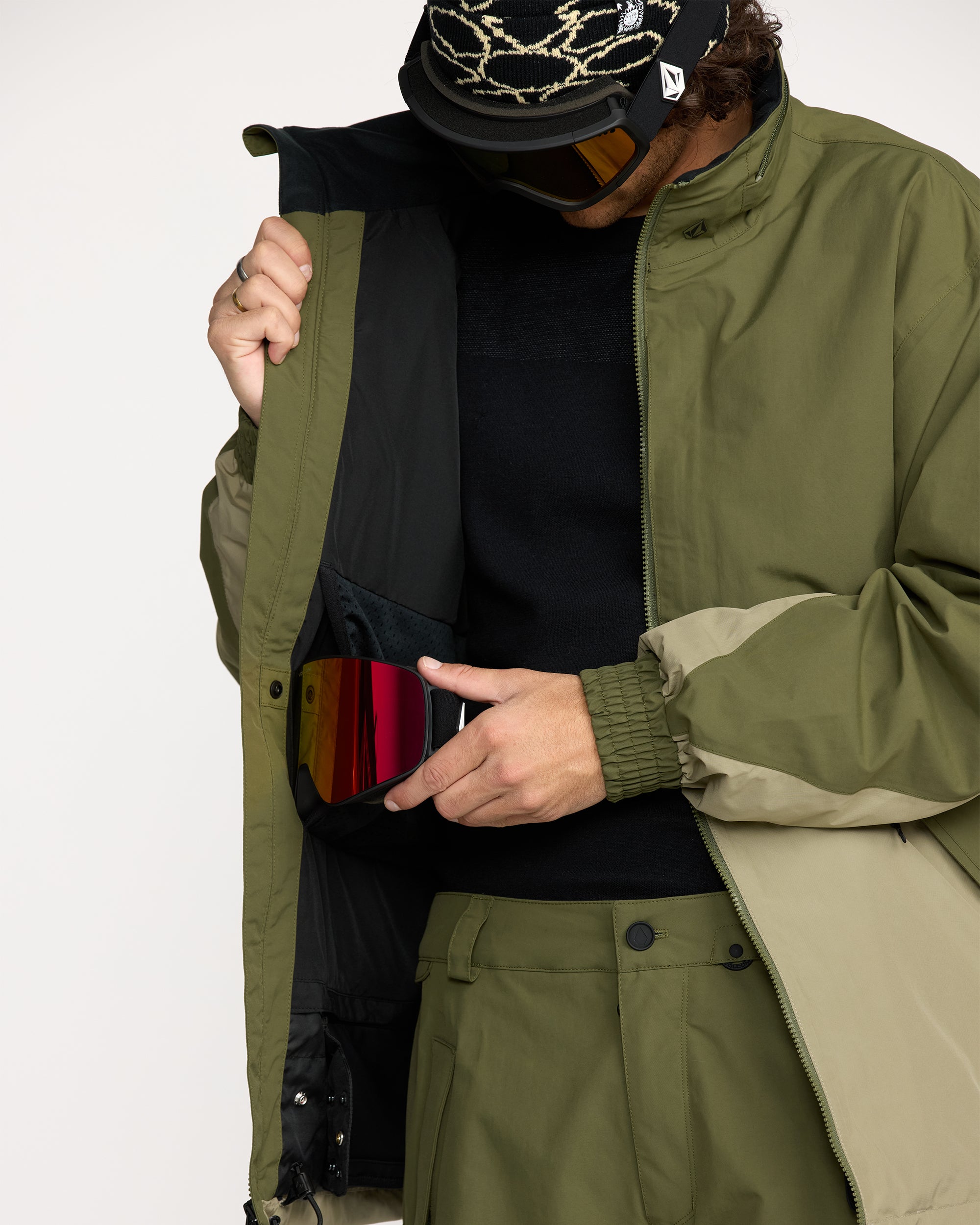 Longo Gore-Tex Jacket - Dark Olive - Men - Volcom EU – Volcom Europe
