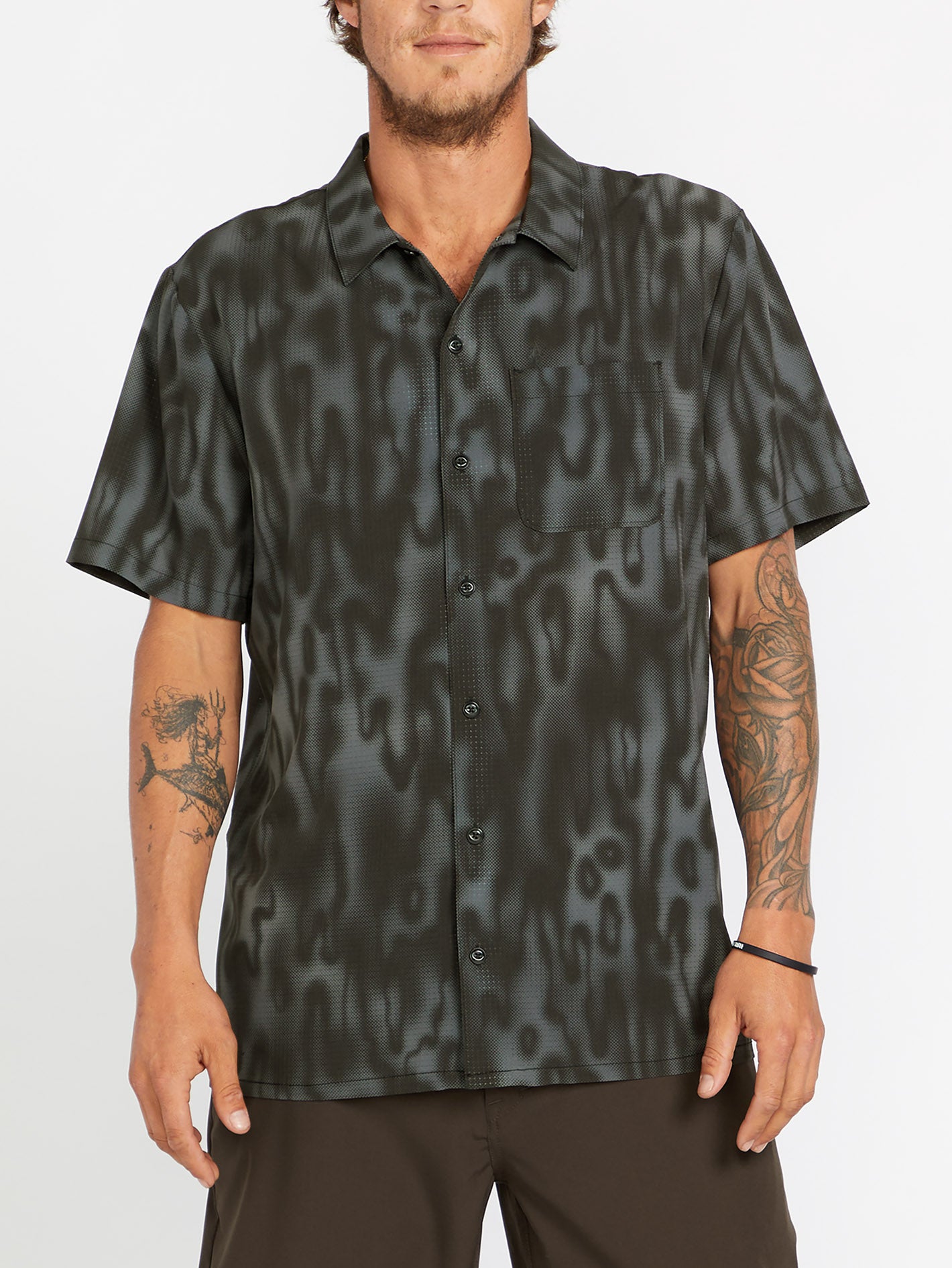 Ridgestone Stretch Shirt - Asphalt Black - Men - Volcom EU
