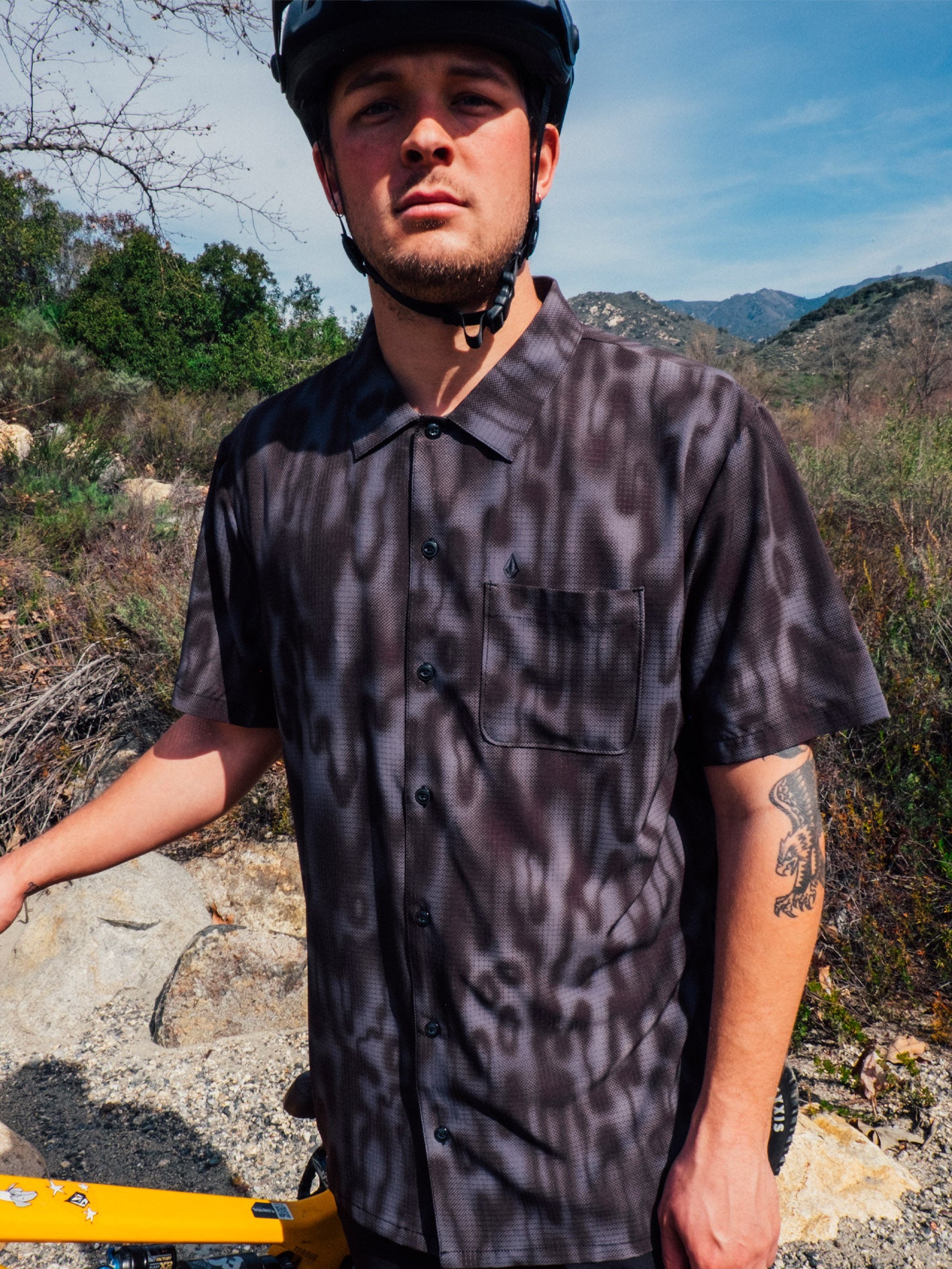 Ridgestone Stretch Shirt - Asphalt Black - Men - Volcom EU