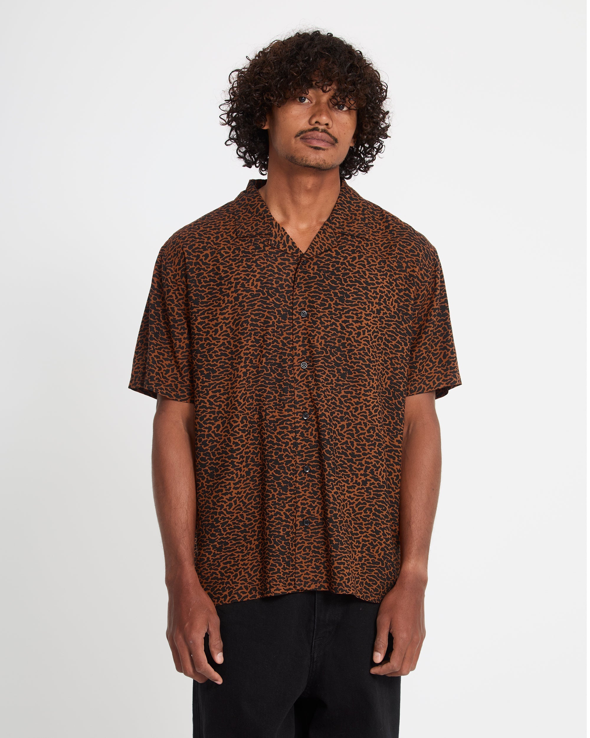 Utopias Print Shirt - Brown Horn - Men - Volcom EU – Volcom Europe