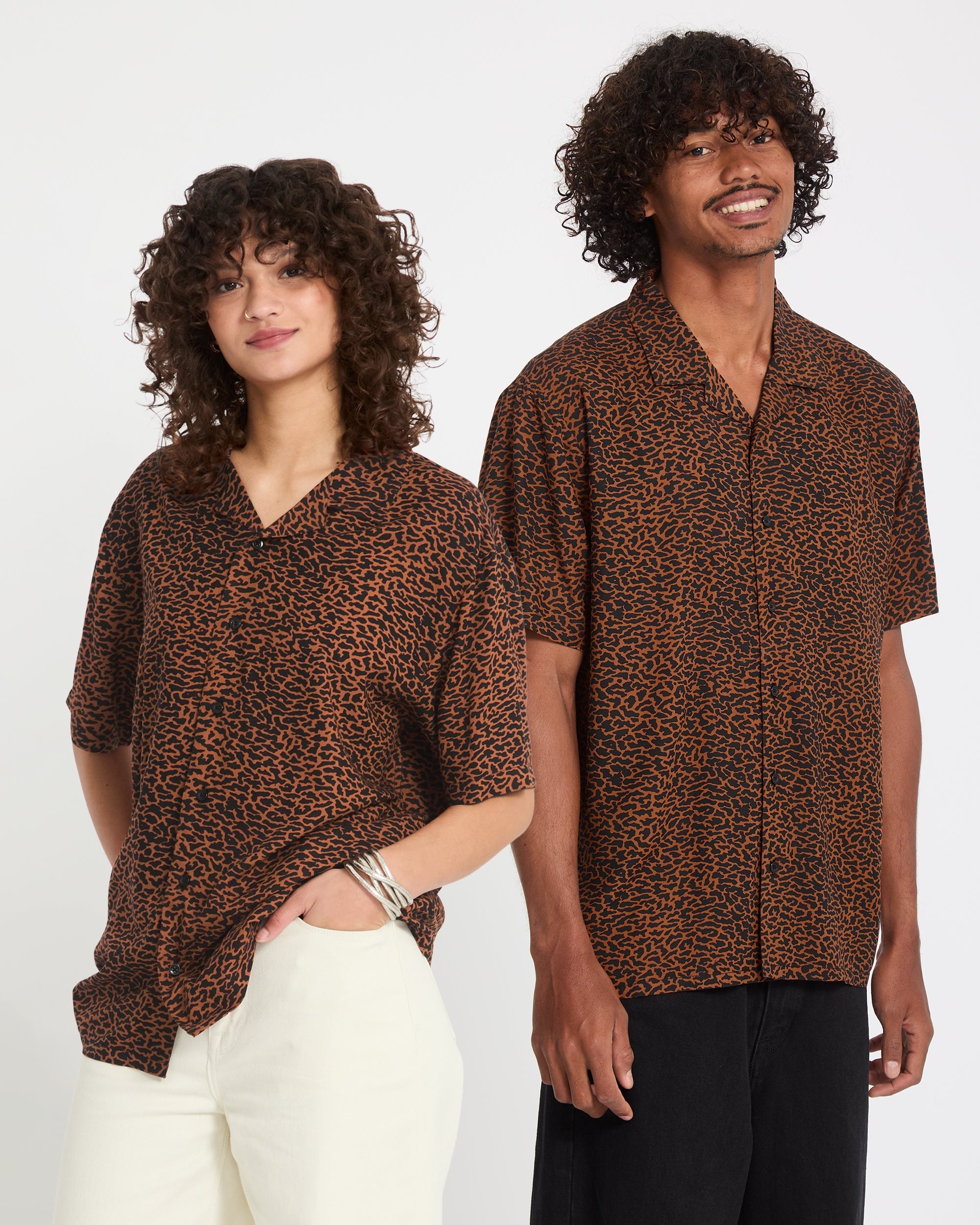 Utopias Print Shirt - Brown Horn - Men - Volcom EU – Volcom Europe