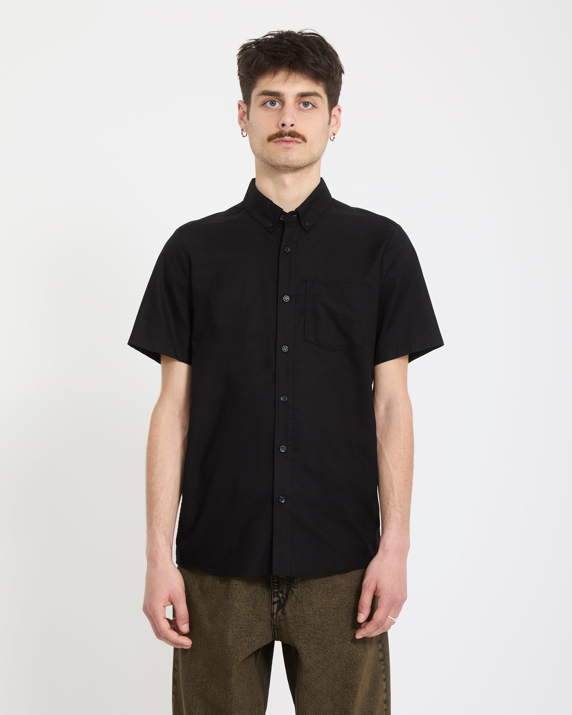 Everett Oxford Shirt - New Black - Men - Volcom EU – Volcom Europe