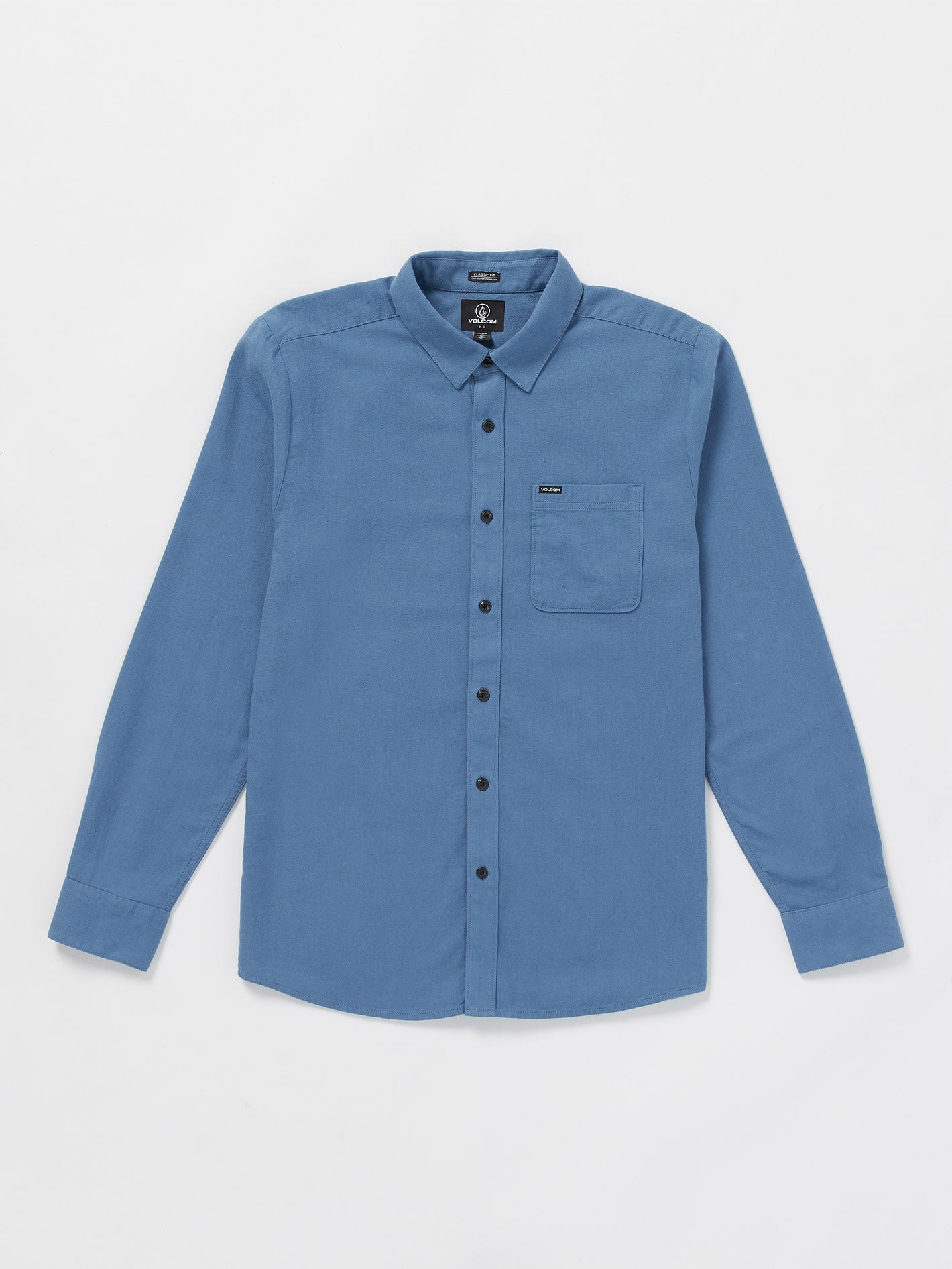 Caden Solid Shirt - Blueberry - Men - Volcom Europe
