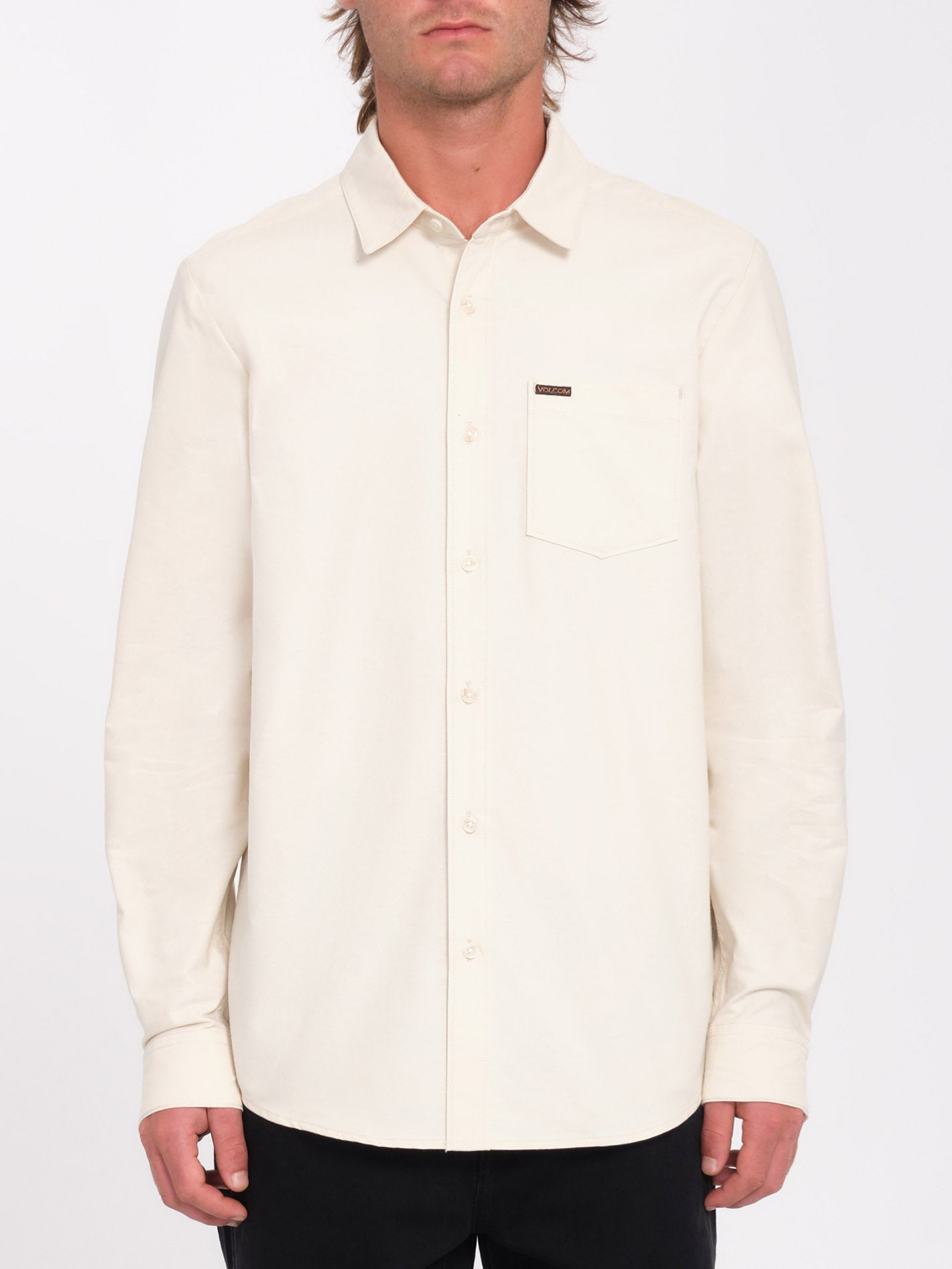 Veeco Oxford Shirt - Dirty White - Men - Volcom EU – Volcom Europe