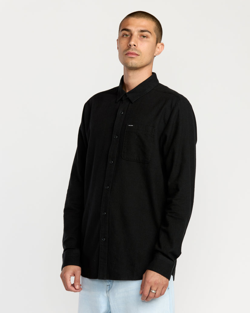 Caden Solid Shirt - Antique Black