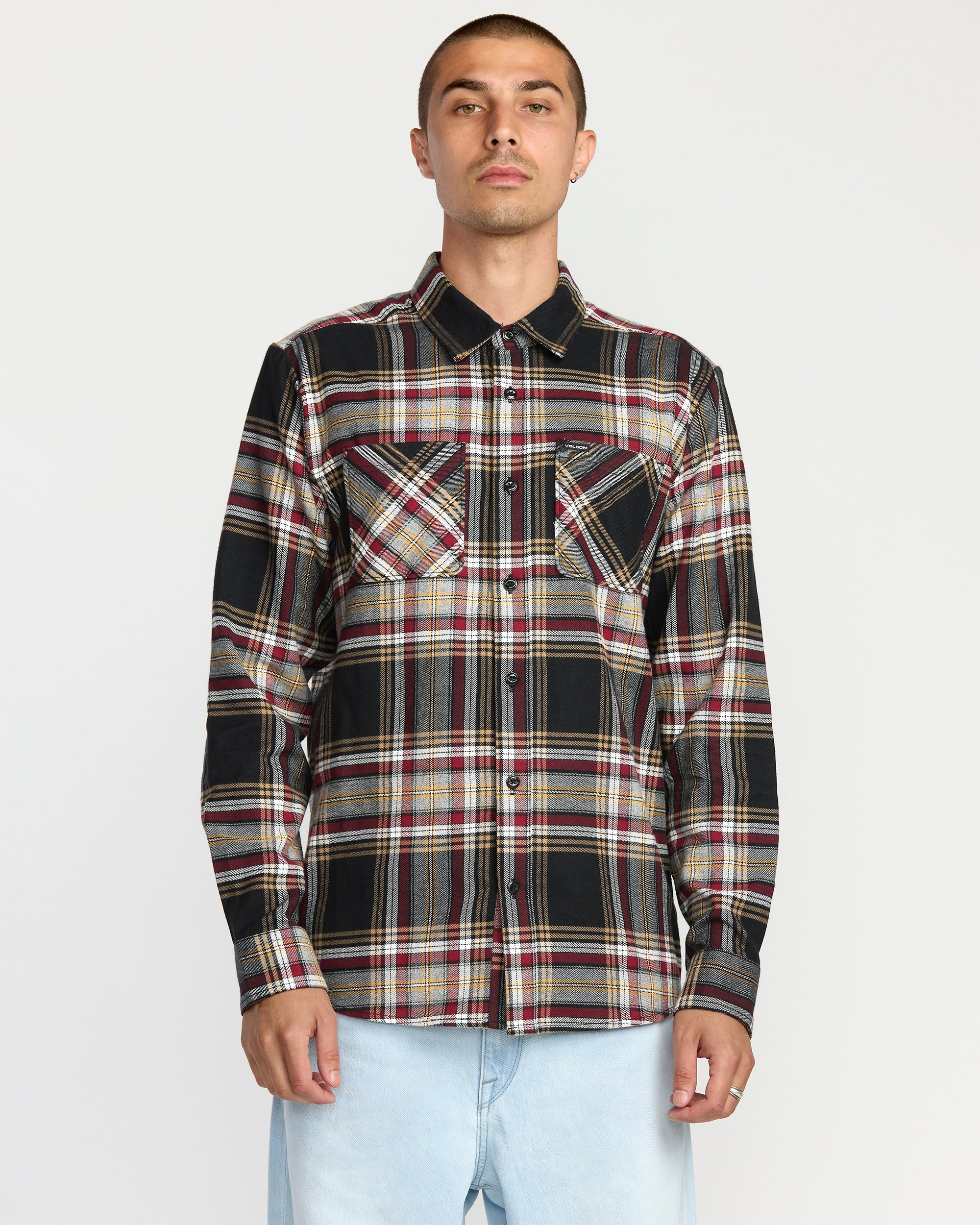Netastone Flannel Shirt - Antique Black - Men - Volcom EU – Volcom
