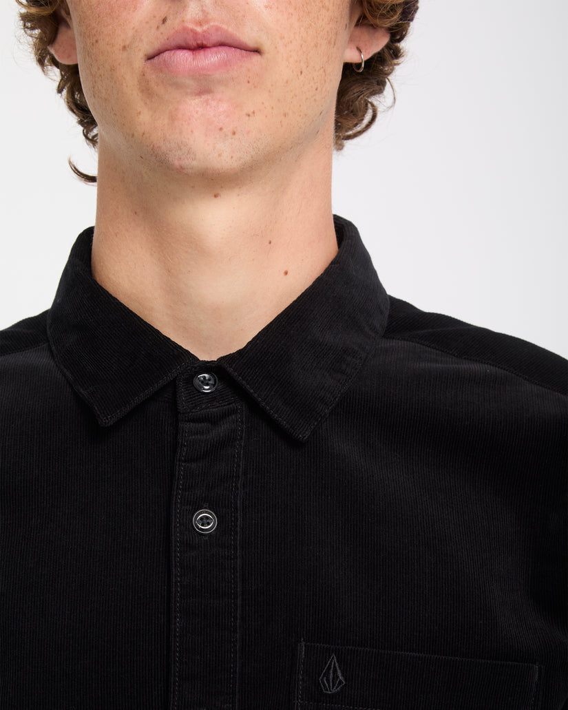 Zander Corduroy Shirt - Black Combo