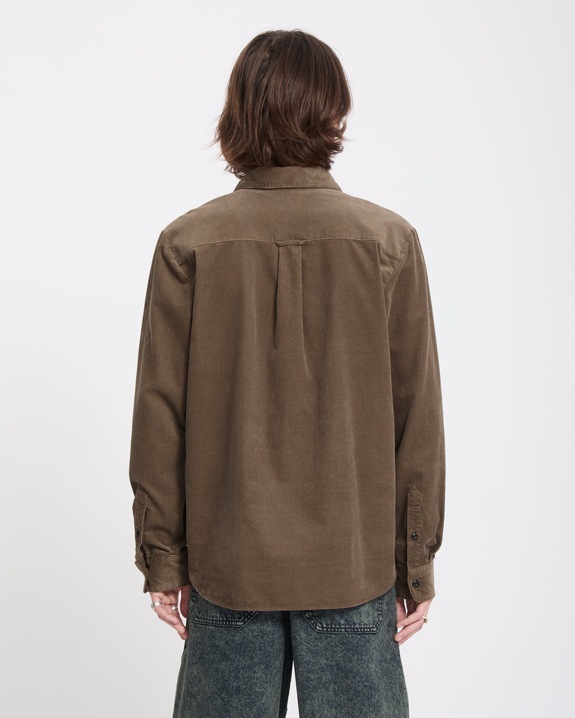 Zander Corduroy Shirt - Earth