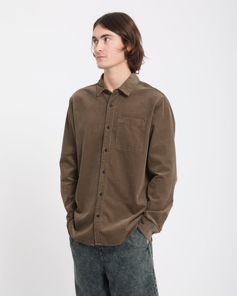 Zander Corduroy Shirt - Earth