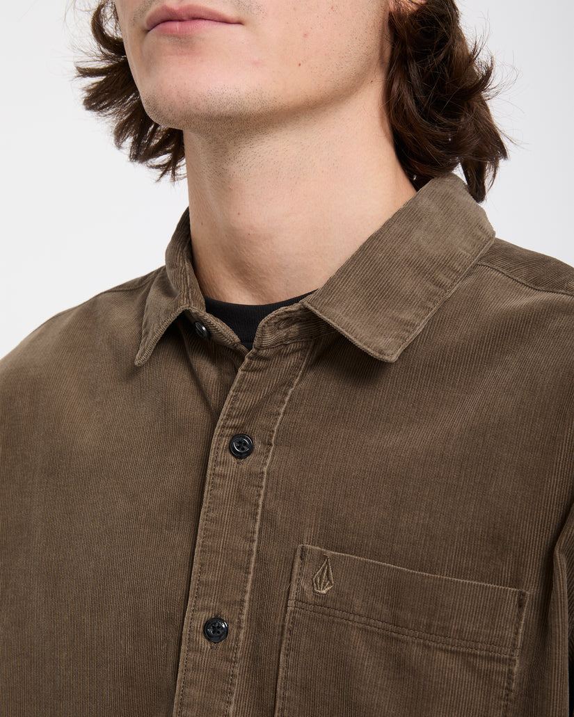 Zander Corduroy Shirt - Earth