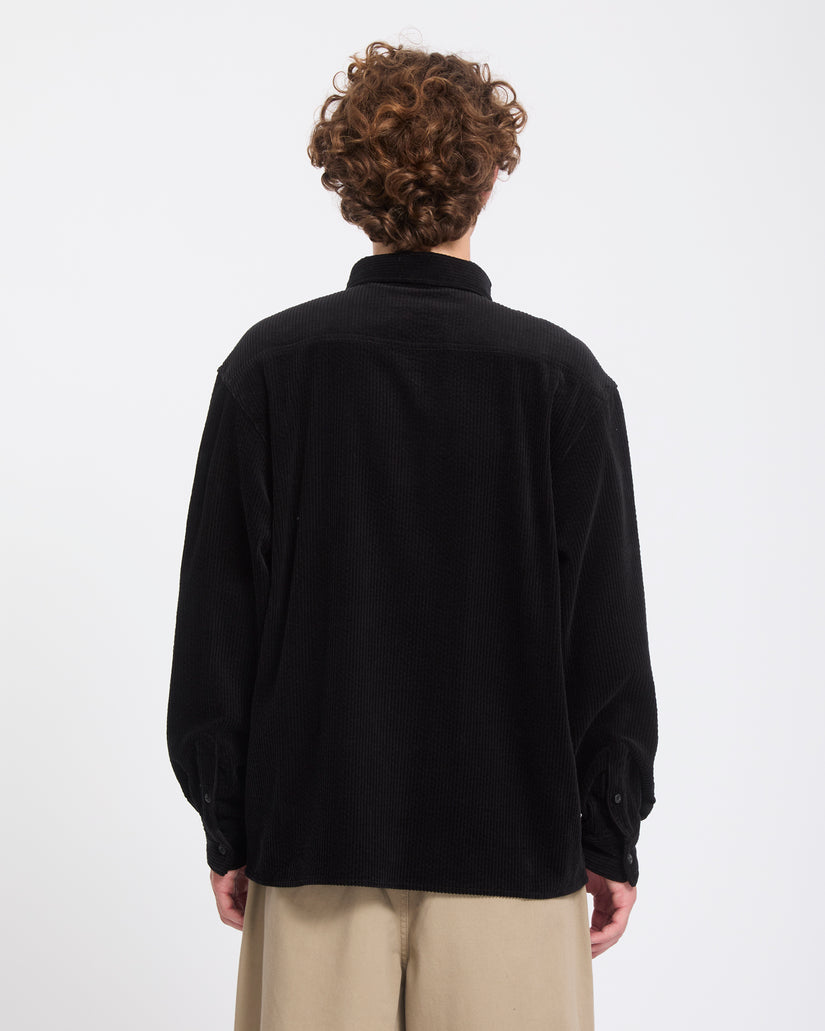 Ozzy Corduroy Shirt - Black