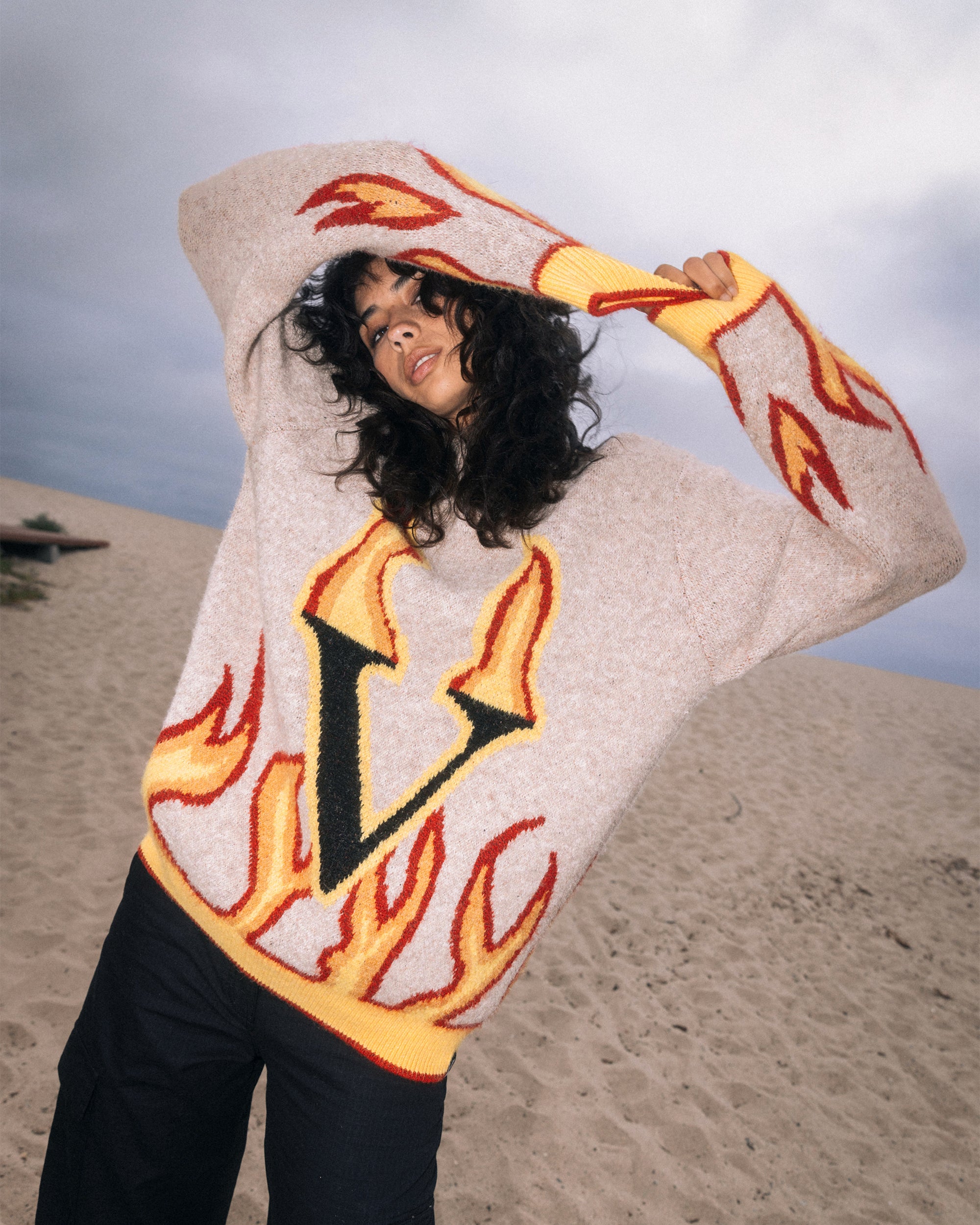 Fergadelic Sweater - Dirty White - Men - Volcom EU – Volcom Europe