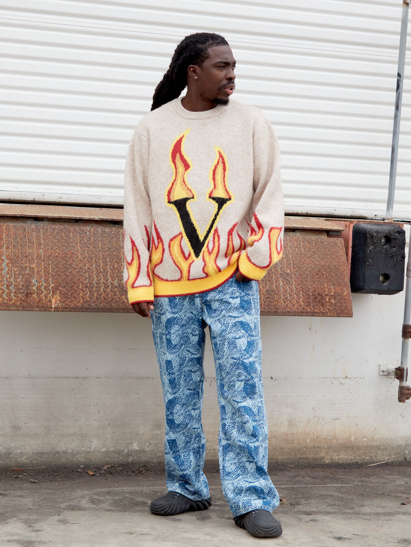 Fergadelic Sweater - Dirty White - Men - Volcom EU – Volcom Europe