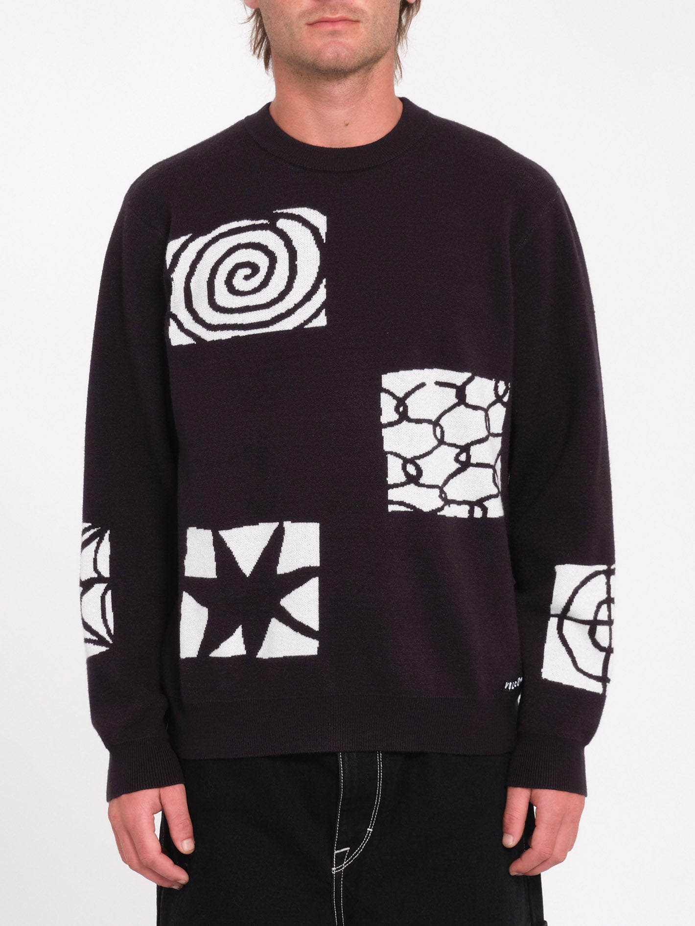 Volcom black sweater cheap
