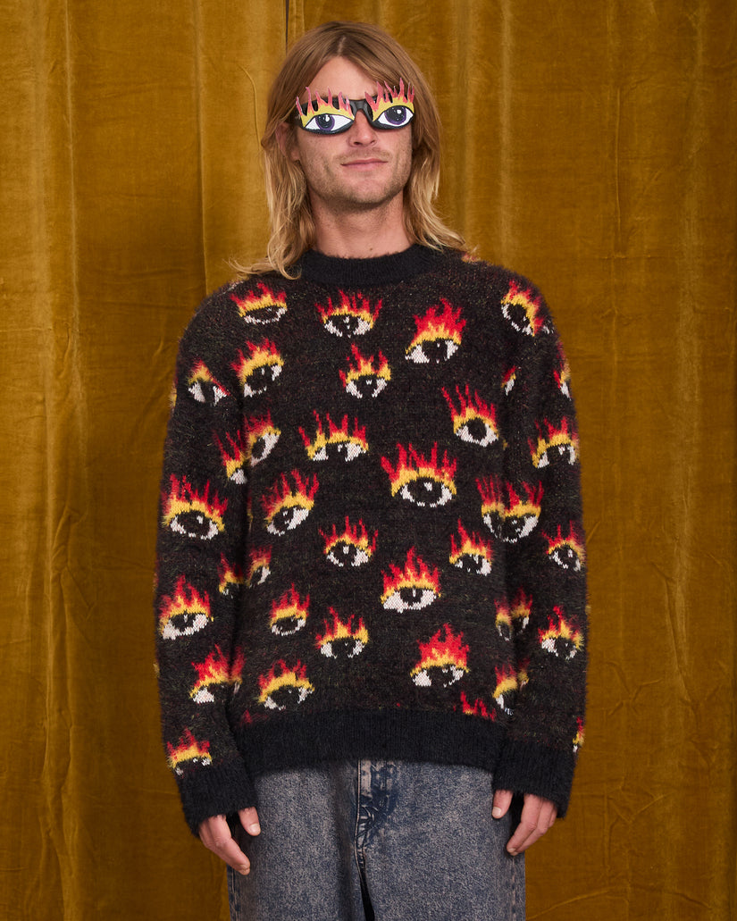 Ozzy Eyes Sweater - Black