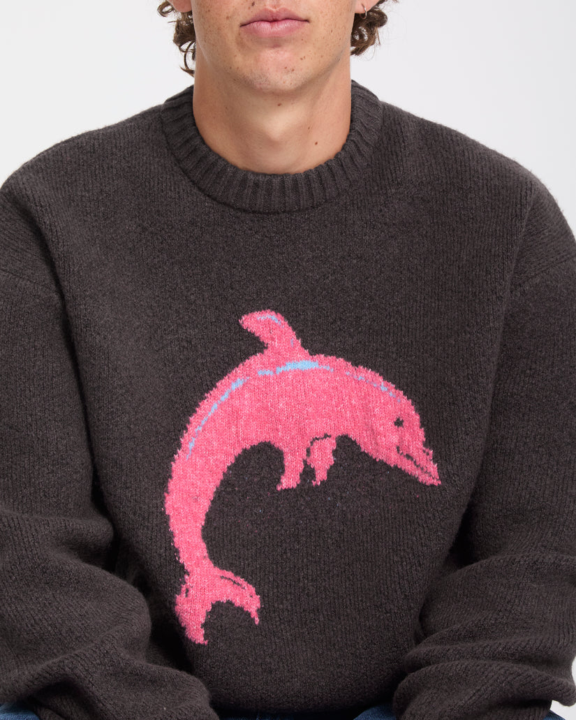 Ozzy Dolphin Sweater - Raisin
