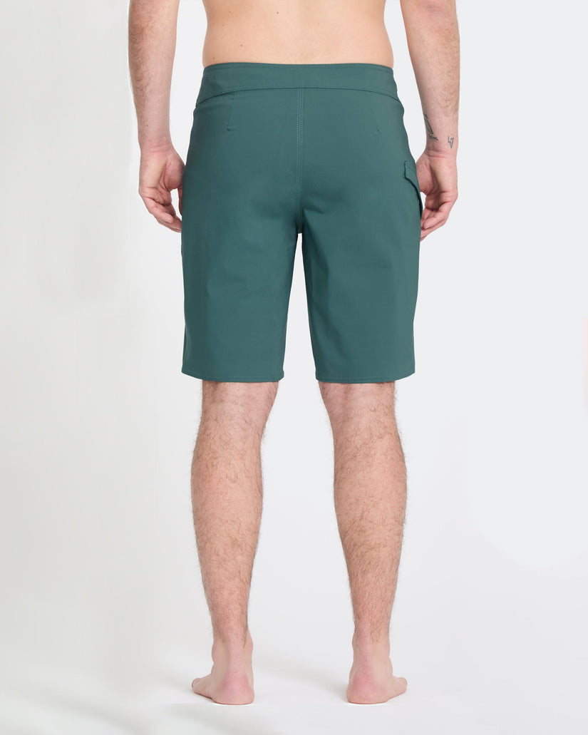 Lido Solid Mod 20" Boardshort - Rifle Green