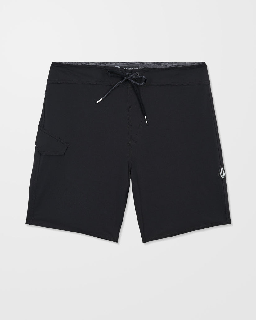 Lido Solid Mod 18" Boardshort - Black