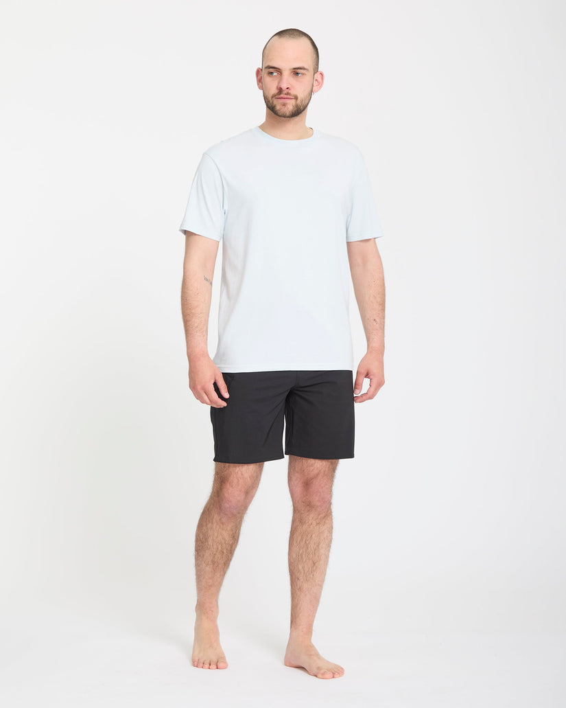 Lido Solid Mod 18" Boardshort - Black