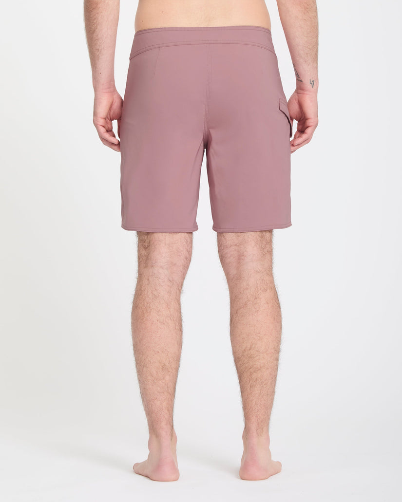Lido Solid Mod 18" Boardshort - Stone Rose