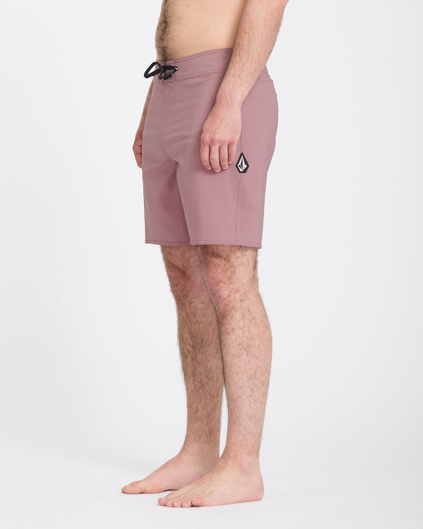 Lido Solid Mod 18" Boardshort - Stone Rose