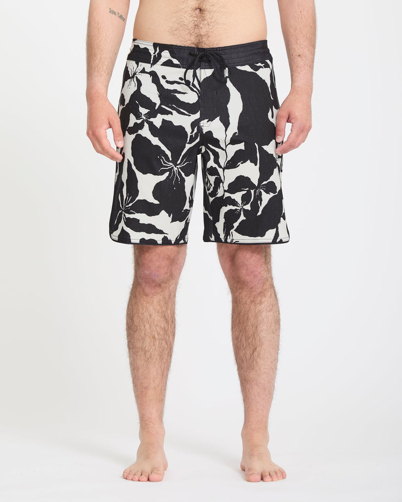 Contact Scallop Stoney 19" Boardshort - Off White