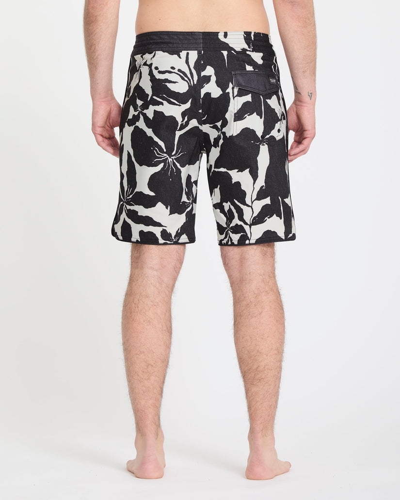 Contact Scallop Stoney 19" Boardshort - Off White