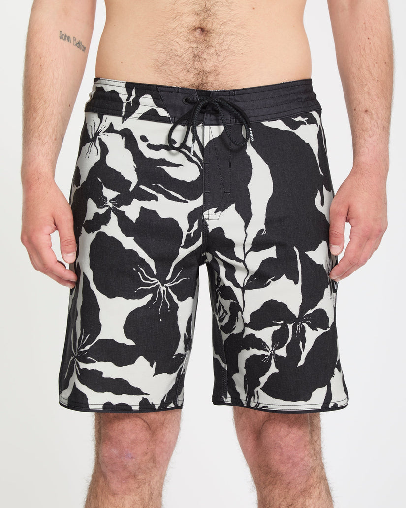 Contact Scallop Stoney 19" Boardshort - Off White