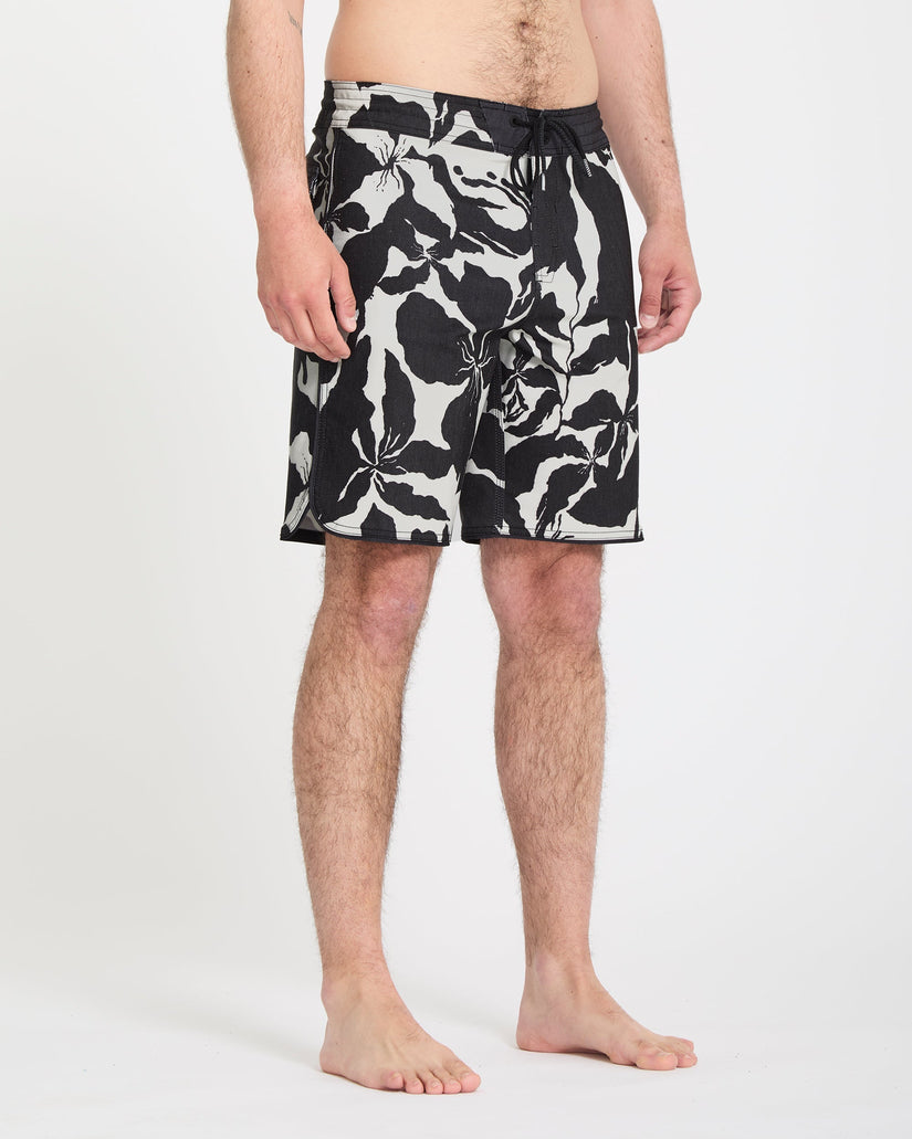 Contact Scallop Stoney 19" Boardshort - Off White