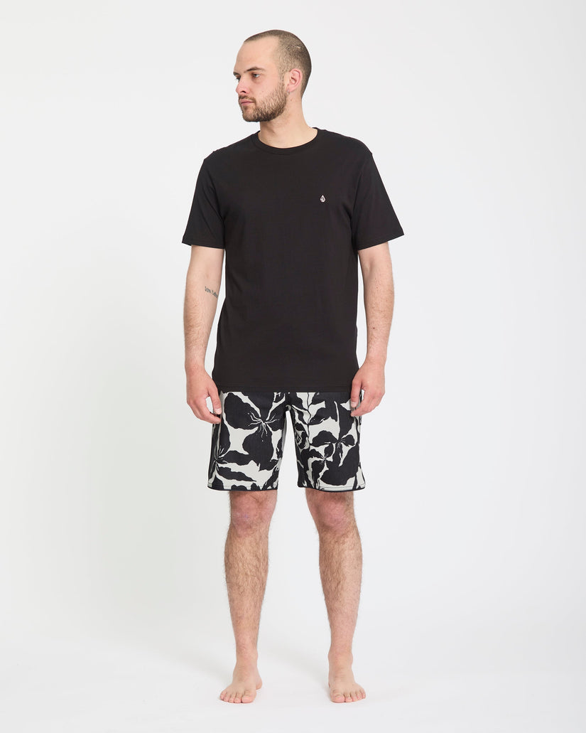 Contact Scallop Stoney 19" Boardshort - Off White