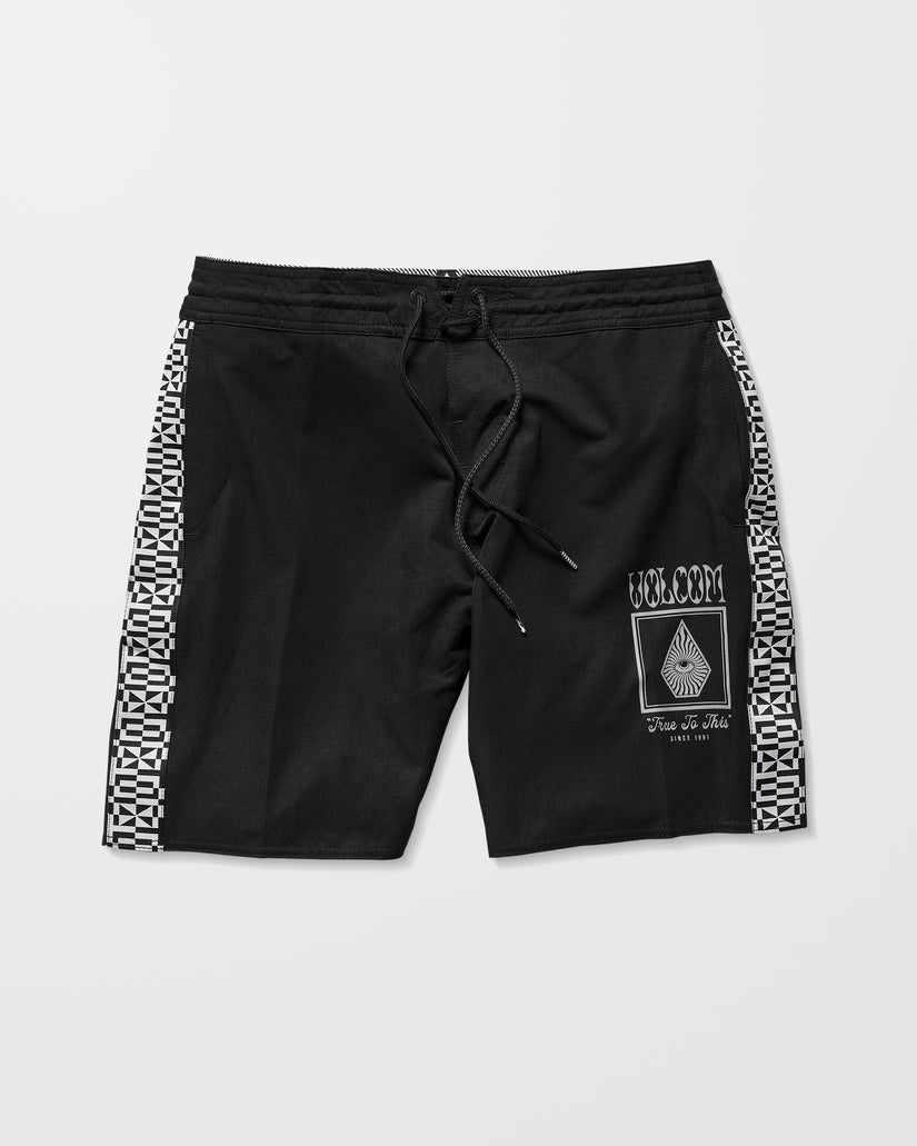 Yewster Loose Stoney 18" Boardshort - Black