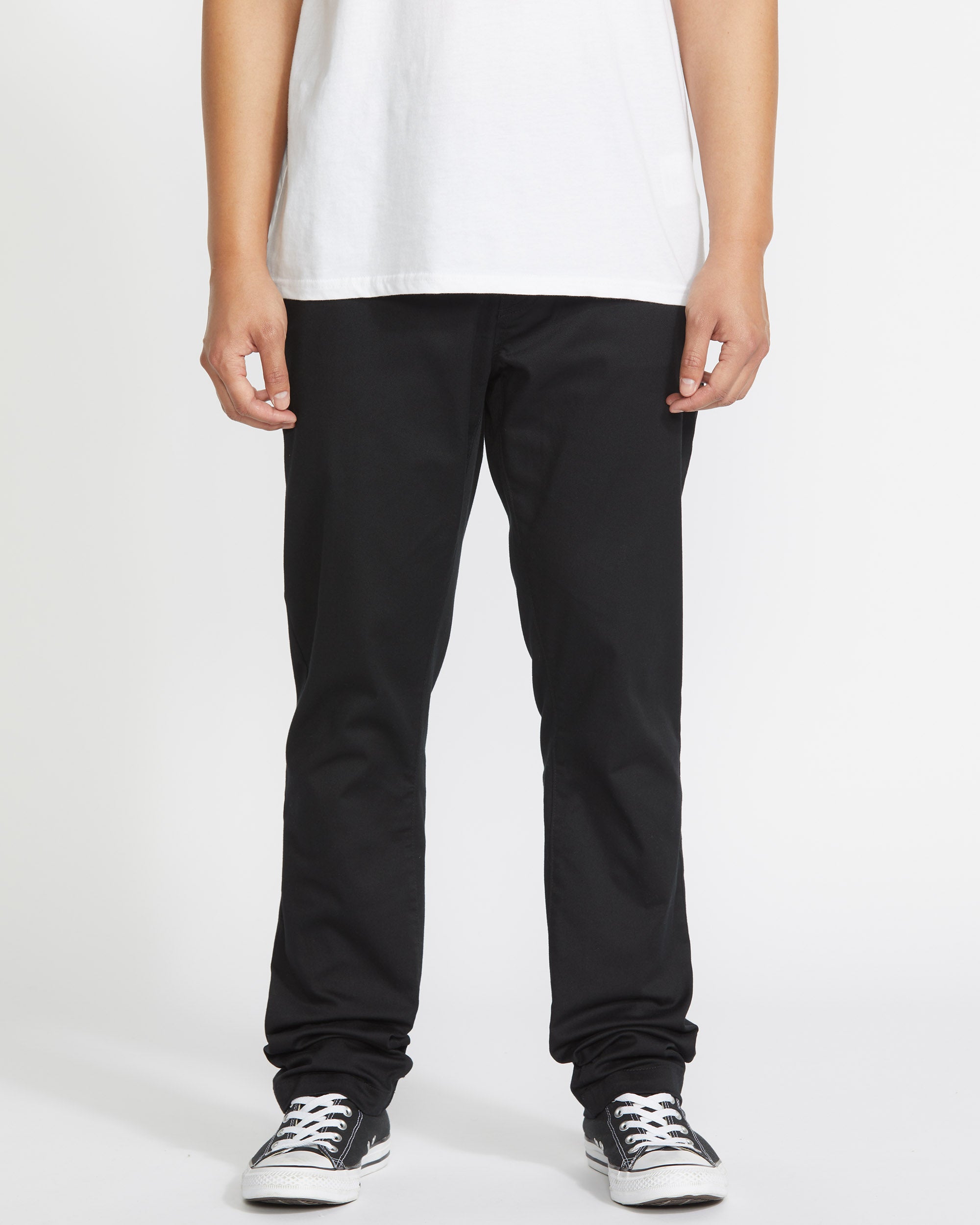 Frickin Slim Stretch Chino Trousers - BLACK